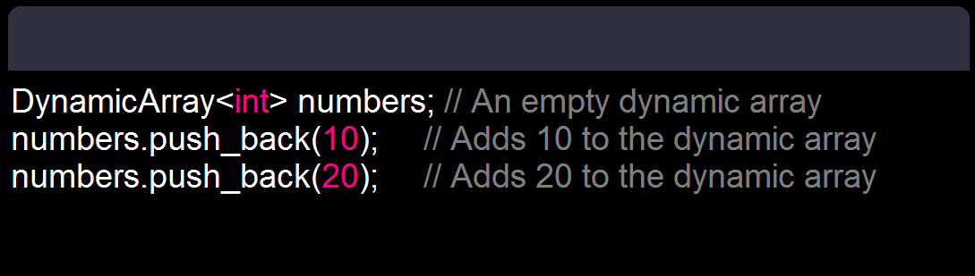 Variable Size Data Structures