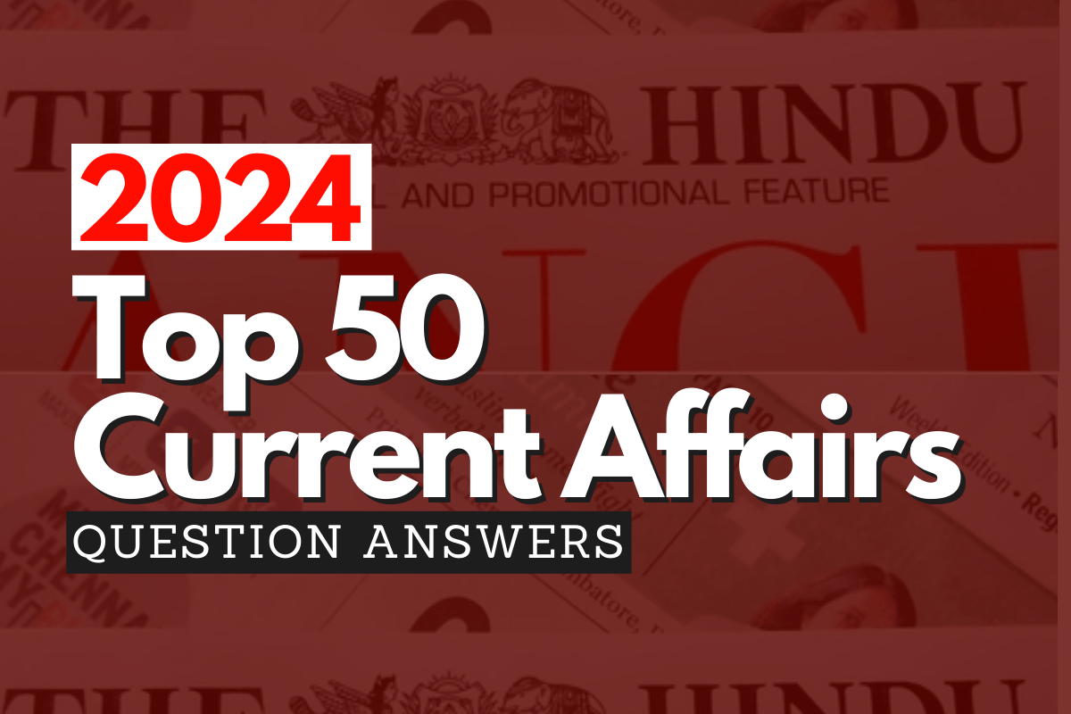 Top 50 Current Affairs Questions 