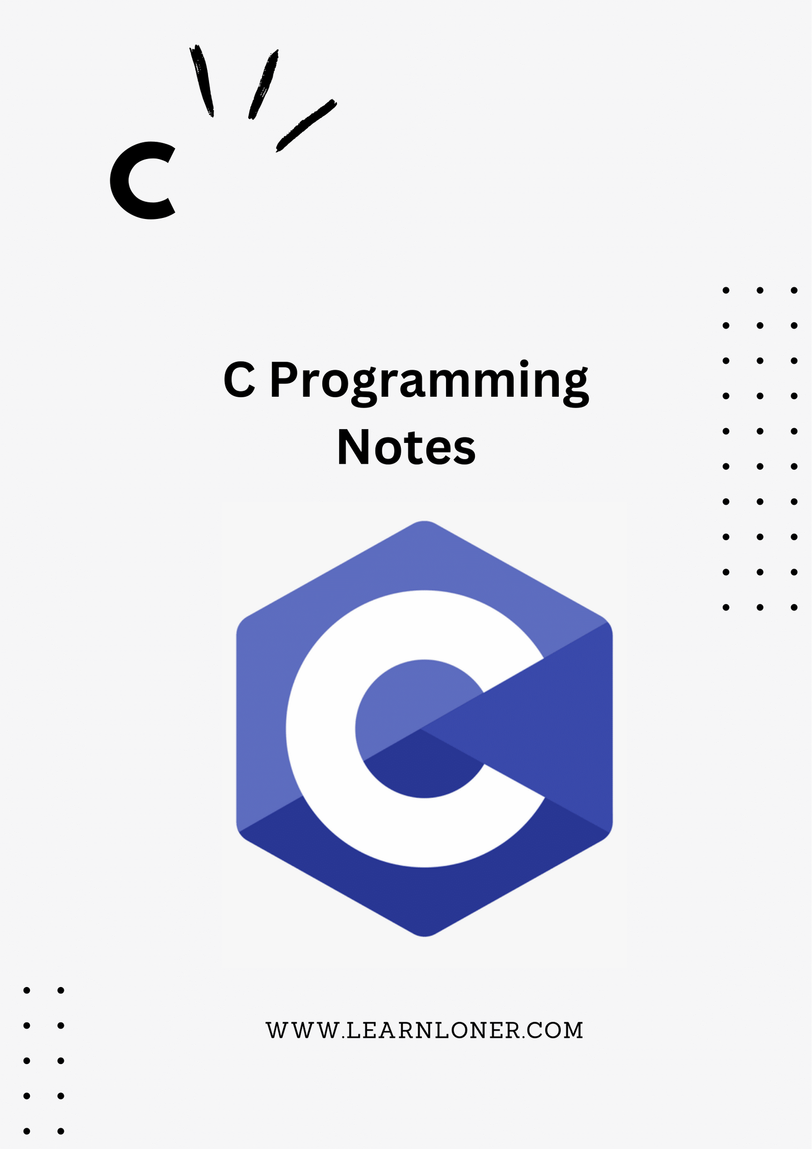 C Programming Notes PDF Learn Loner