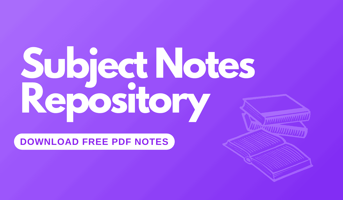Subject Notes Repository.