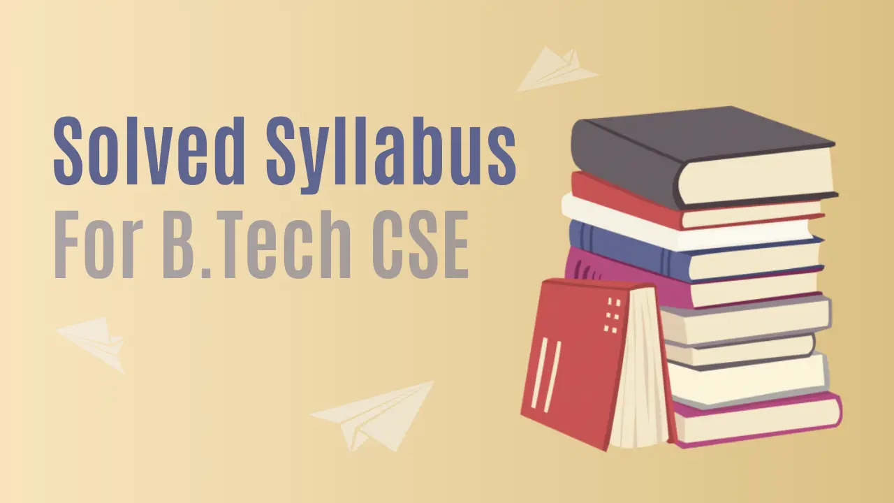 Solved Syllabus Btech CSE image By learn loner