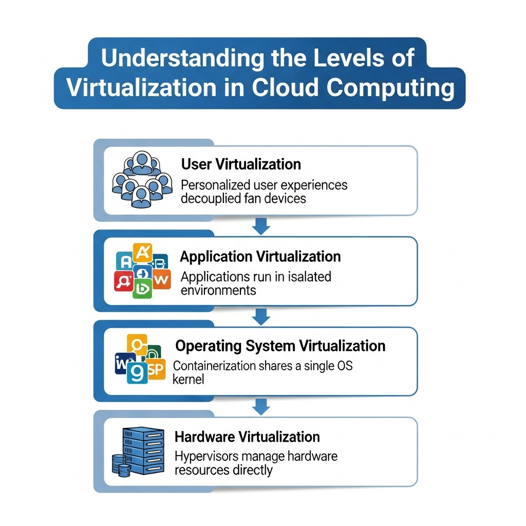 Understanding the Levels of Virtualization in Cloud Computing